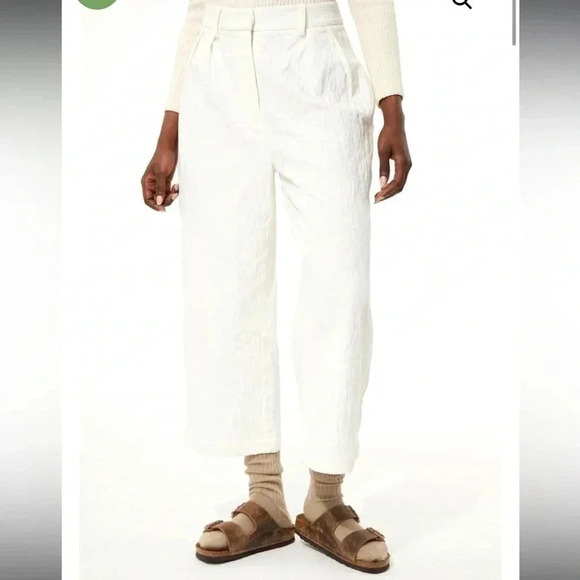 Mara Hoffman Pants - NWOT Mara Hoffman White Sandra Pants